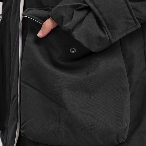 NAP Hooded Drawstring Duck Down Parka Women Large - Picture 8 of 11